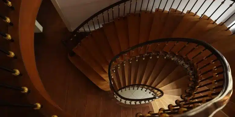 escalier helicoidal bois