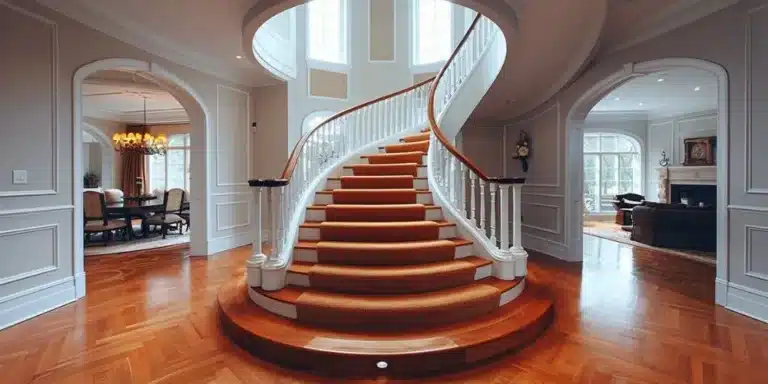 escalier quart tournant milieu