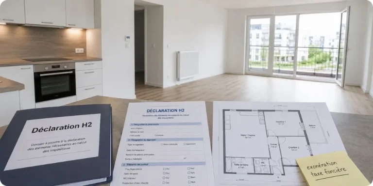 Documents administratifs dans un appartement moderne