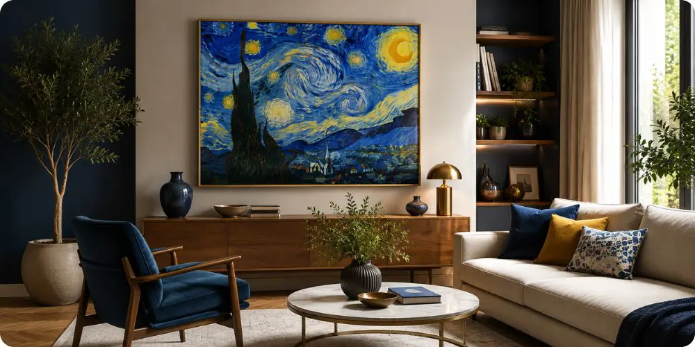 Intégrer un tableau Van Gogh dans sa décoration rénovée