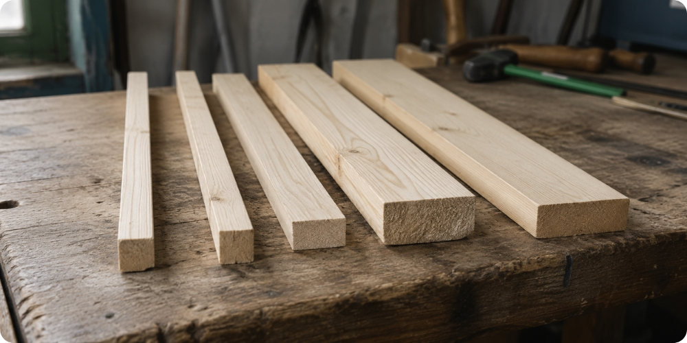 Comparatif de sections de liteau bois sapin pour tuile romane canal