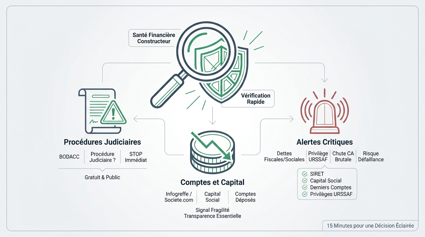 Analyse des documents financiers d'une entreprise de construction