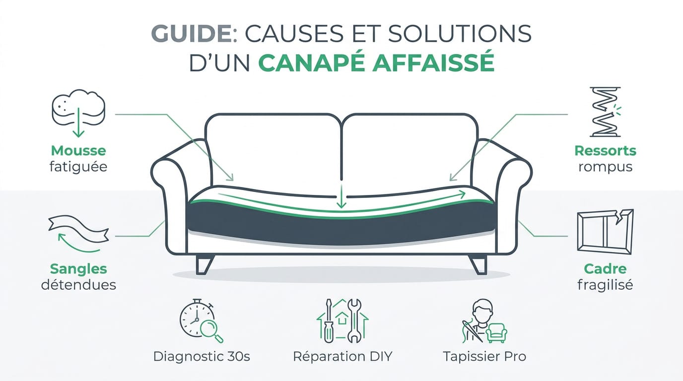 Composants internes d'un canapé